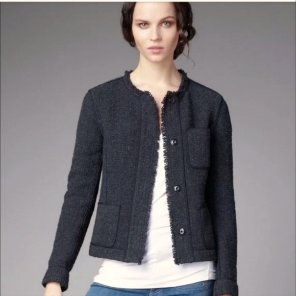 Coats | Vince Frayed Boucle Jacket 